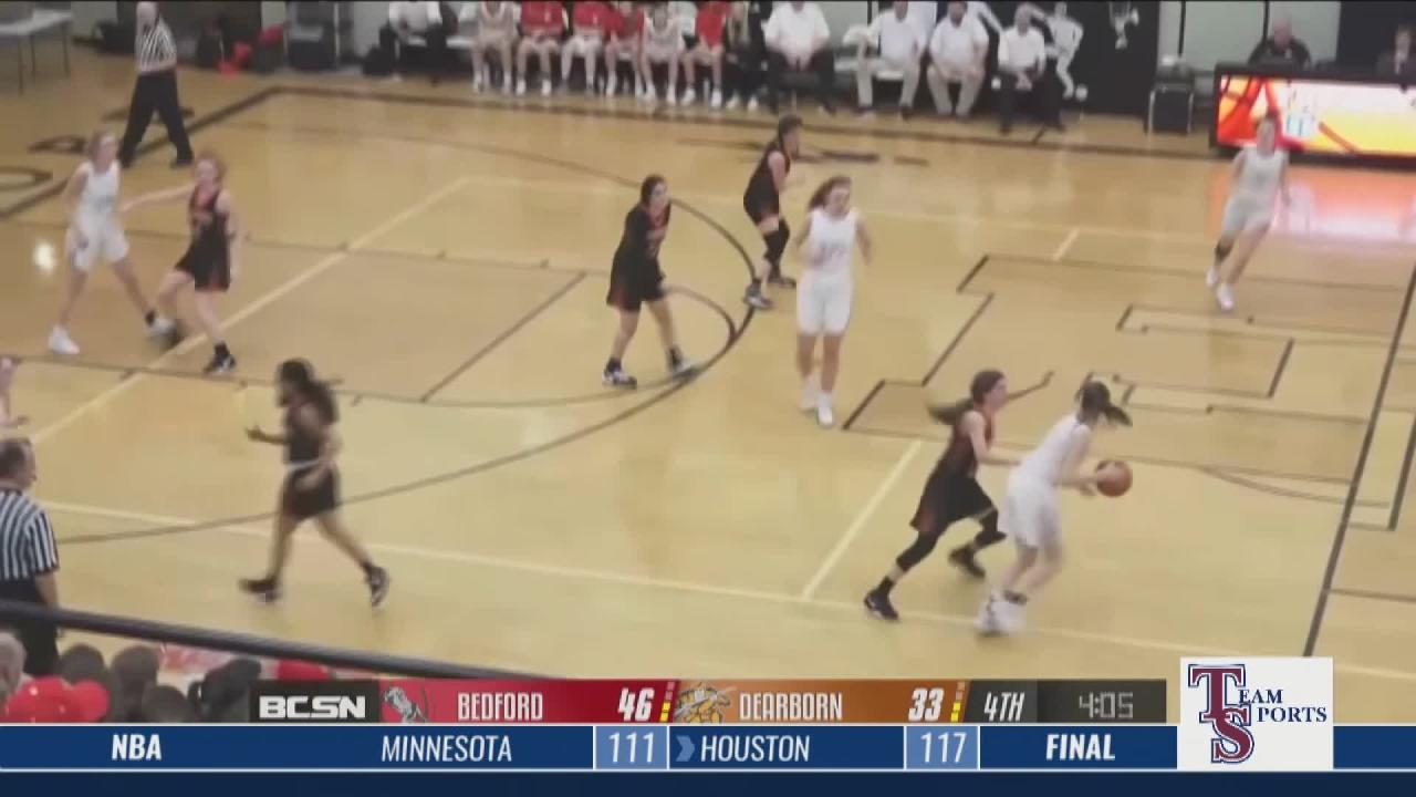Bedford Advancing the MHSAA Girls Basketball Tournament