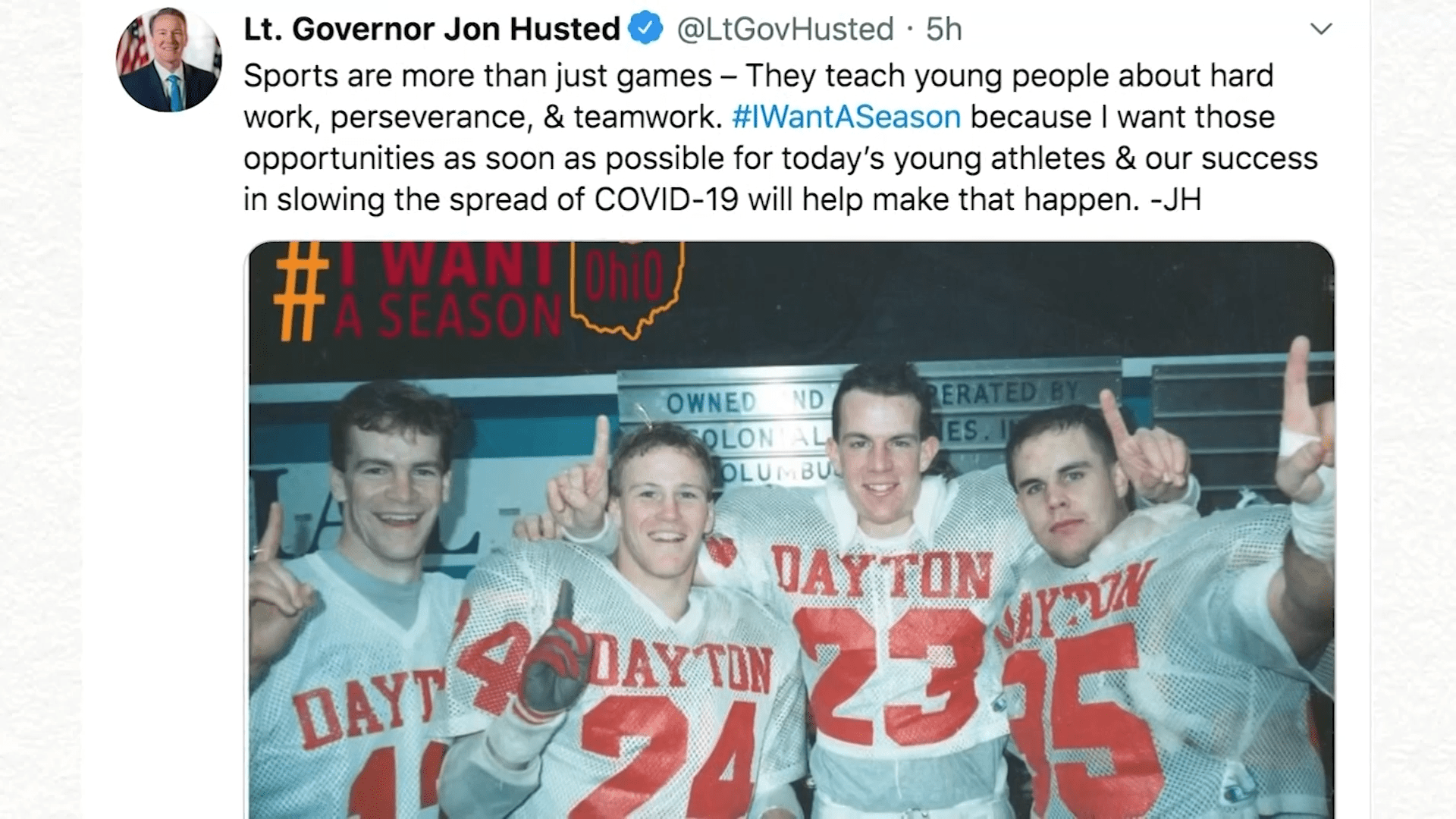 Ohio Launches #IWantASeason Campaign