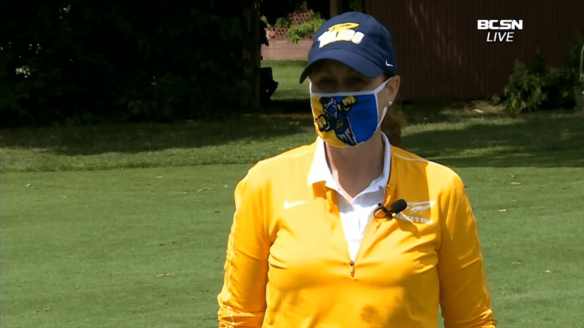Toledo Golf Coach Jenny Coluccio Caddying at the Marathon Classic