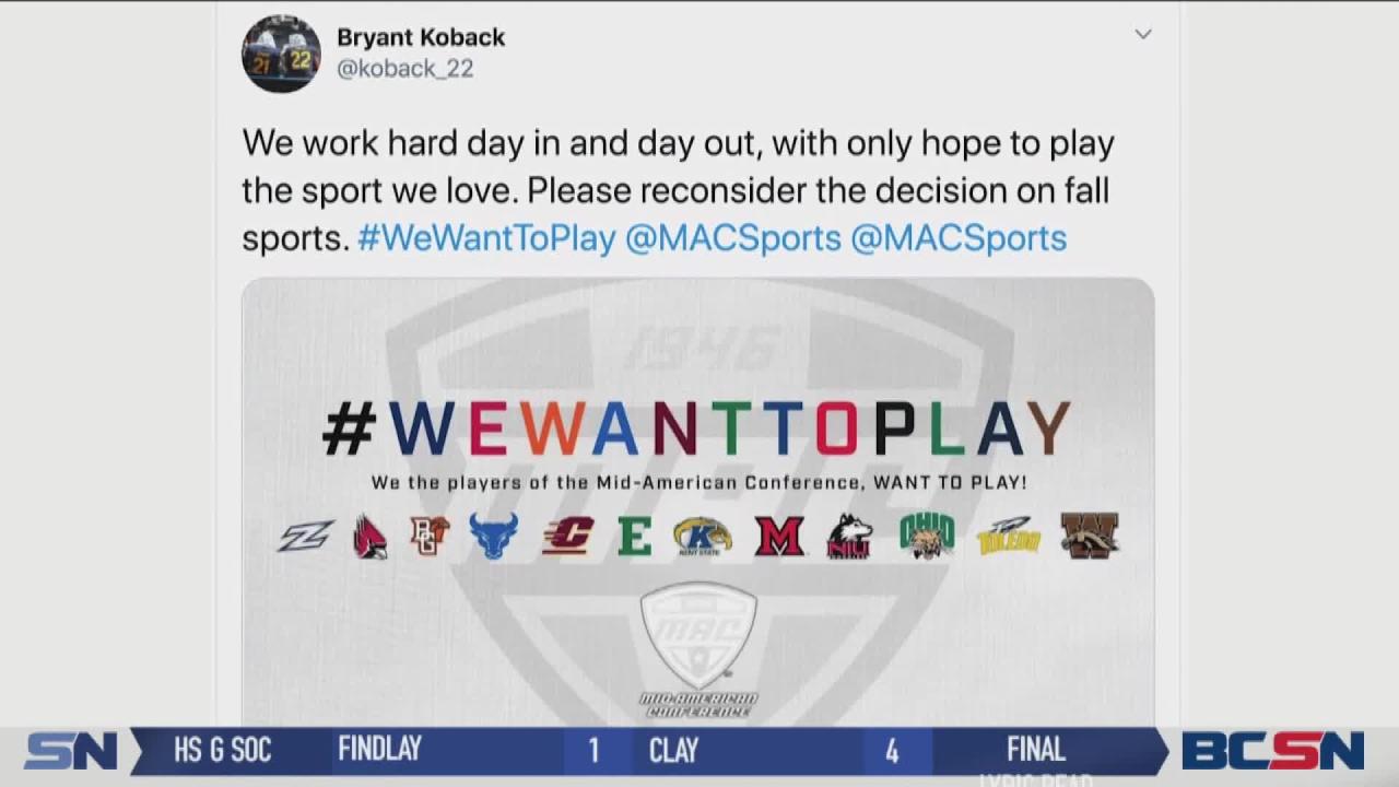 MAC Players Want to Play Football, League Intends to Still Play in the Spring