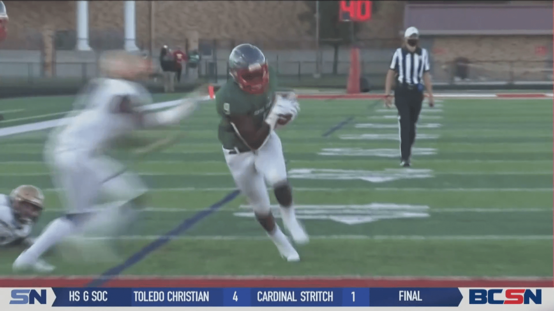 Irish Knight on the Line as Central and St. Francis Football Play on Friday