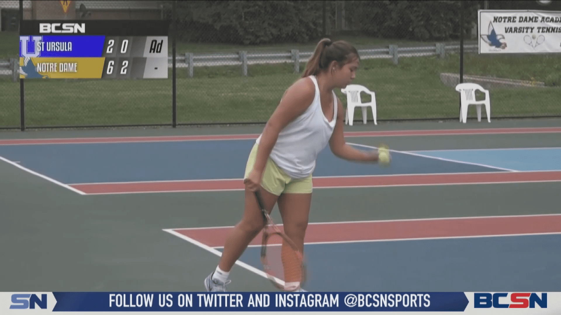 St. Ursula’s Patino With a Three-Set Win over Notre Dame