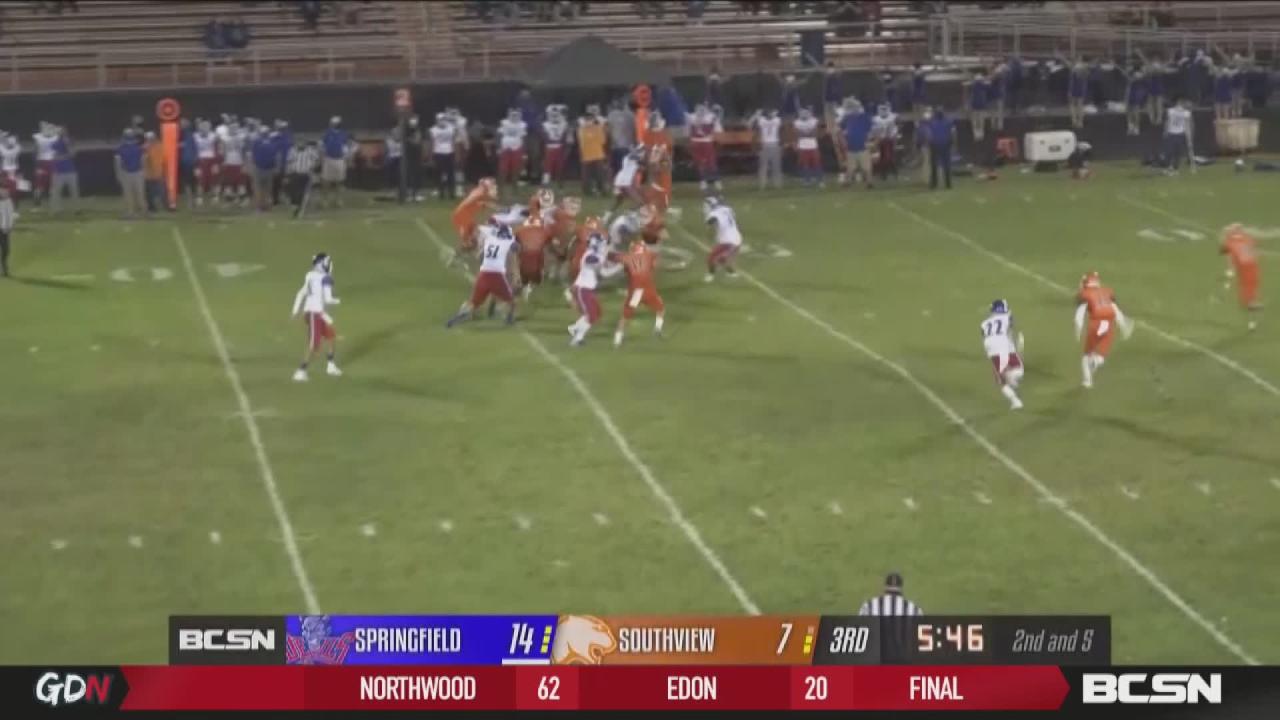 Springfield Holds on the Beat Southview 31-23