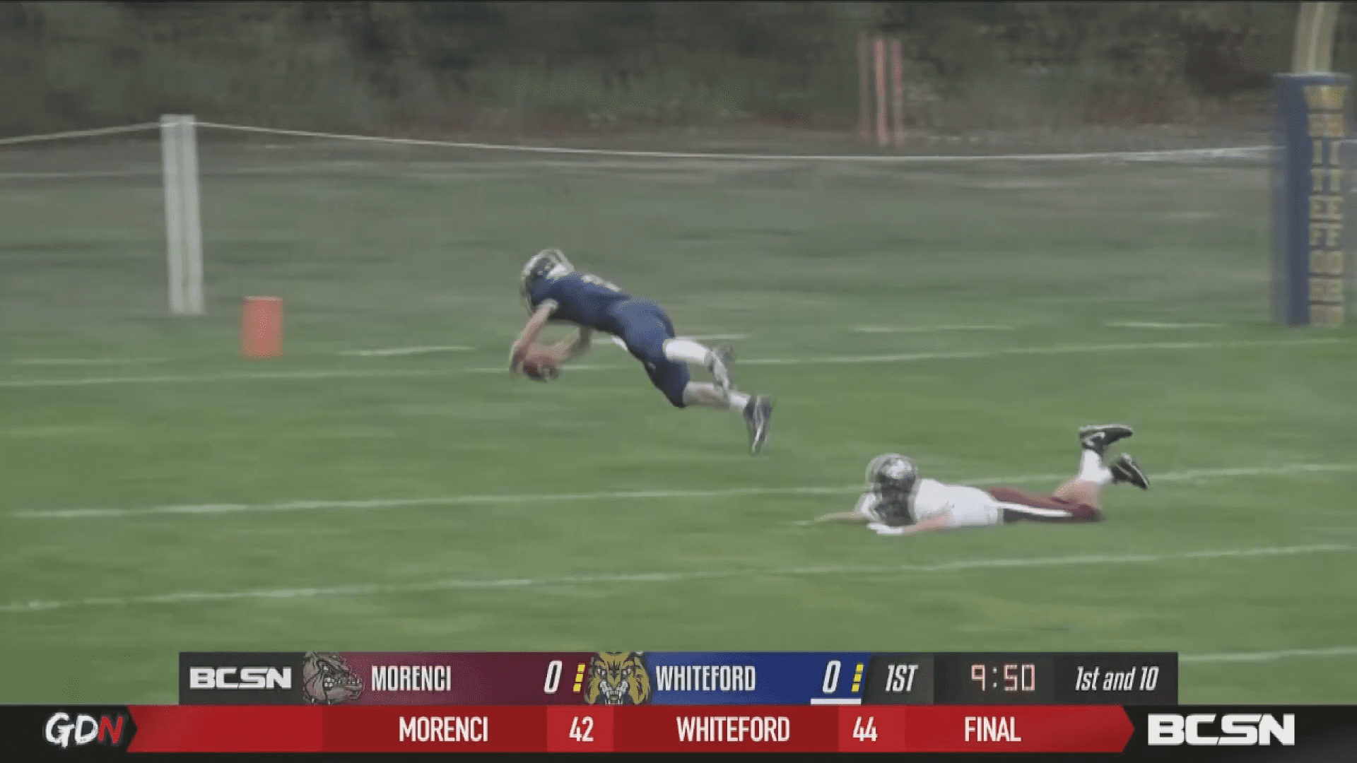 Whiteford Stops Last-Minute 2-Point Conversion to Defeat Morenci