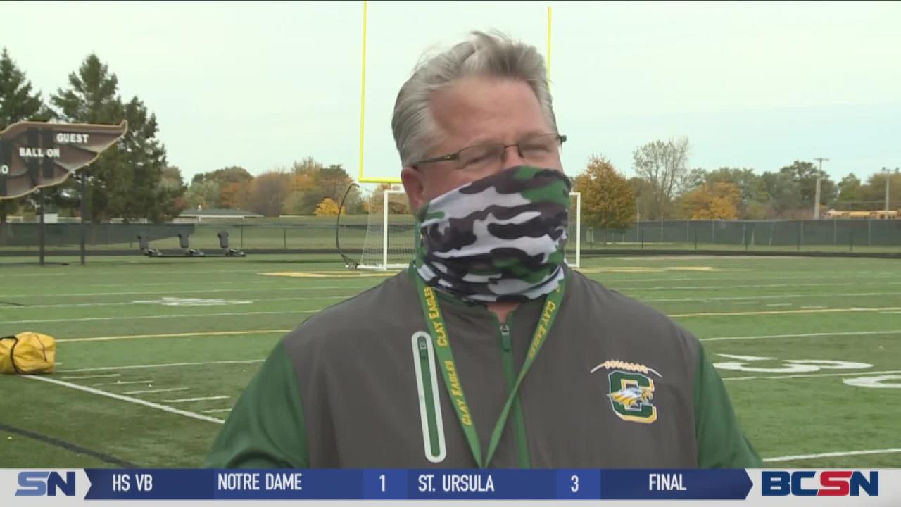 Clay Football Soaring After First-Ever Playoff Win