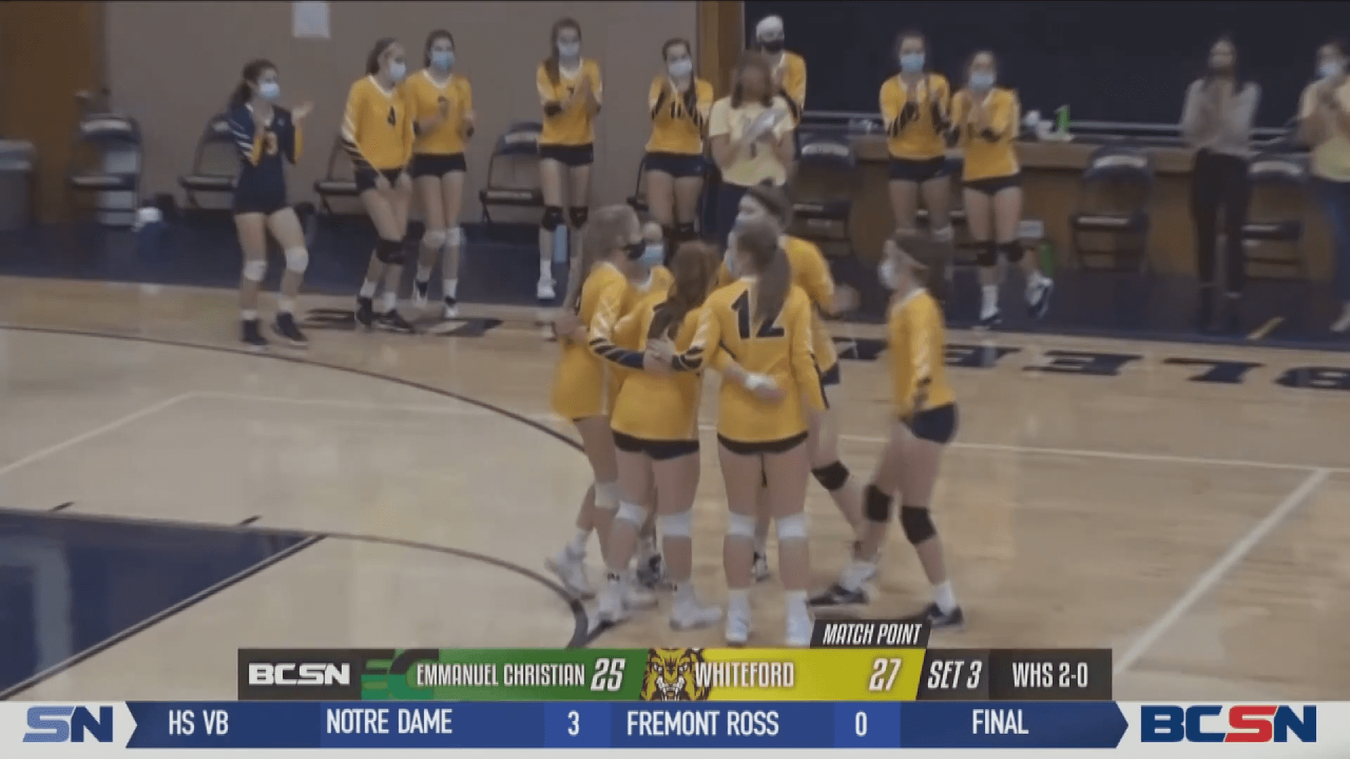 Whiteford Volleyball Sweeps Emmanuel Christian