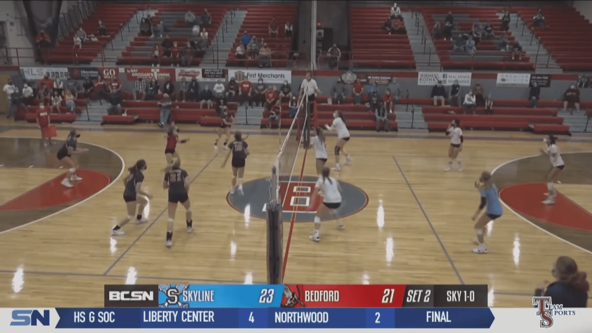 Skyline Volleyball Sweeps Bedford