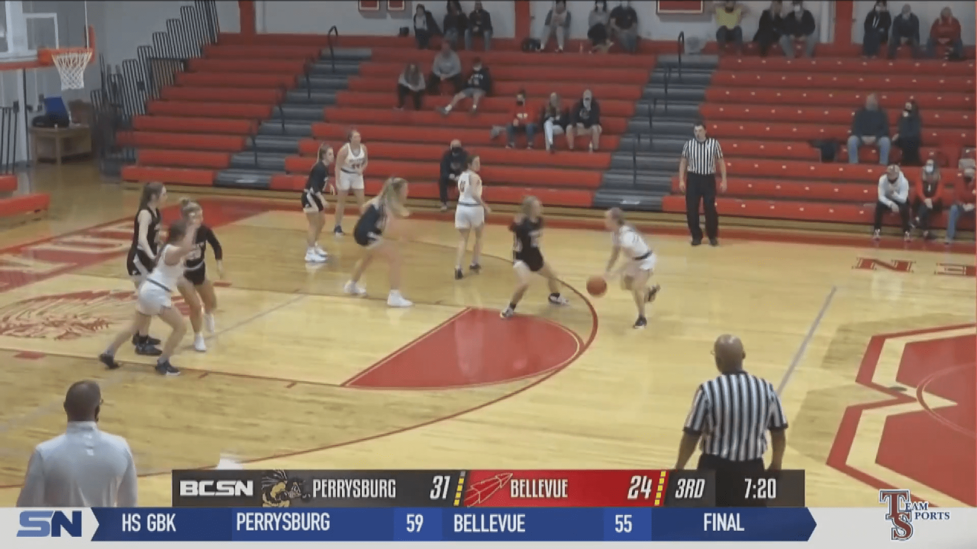 Perrysburg Holds Off Bellevue Comeback in Girls Hoops