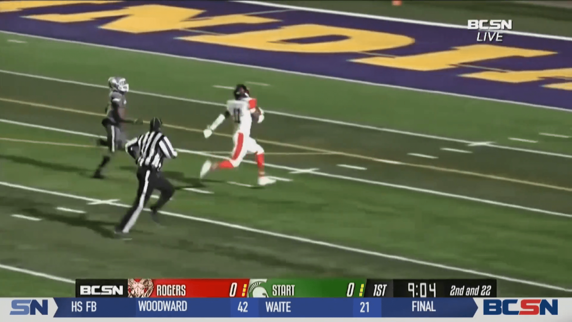 Start's Defense Anchors Spartans Football Victory over Rogers