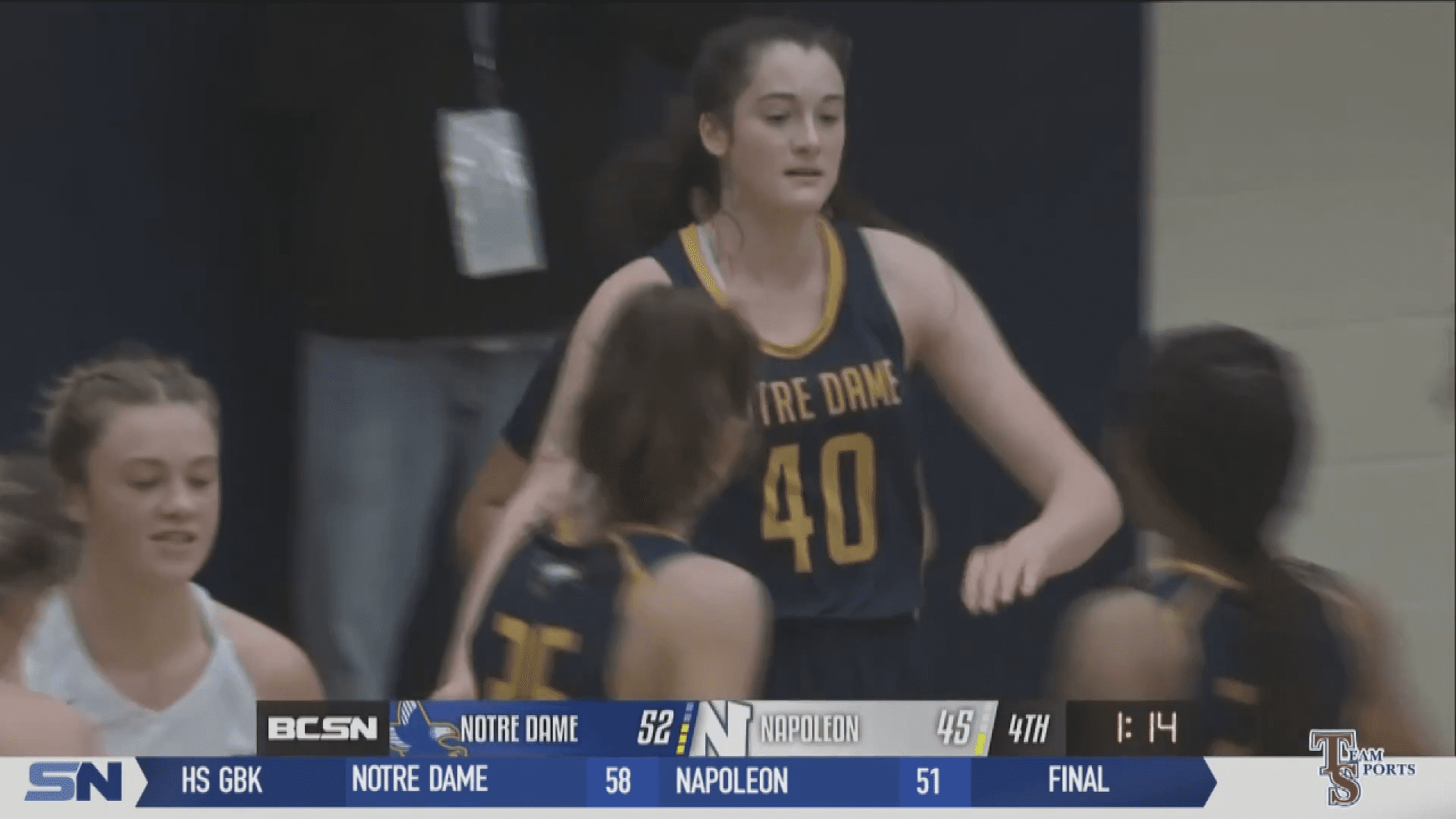 Van Slooten Leads Notre Dame In Win Over Napoleon