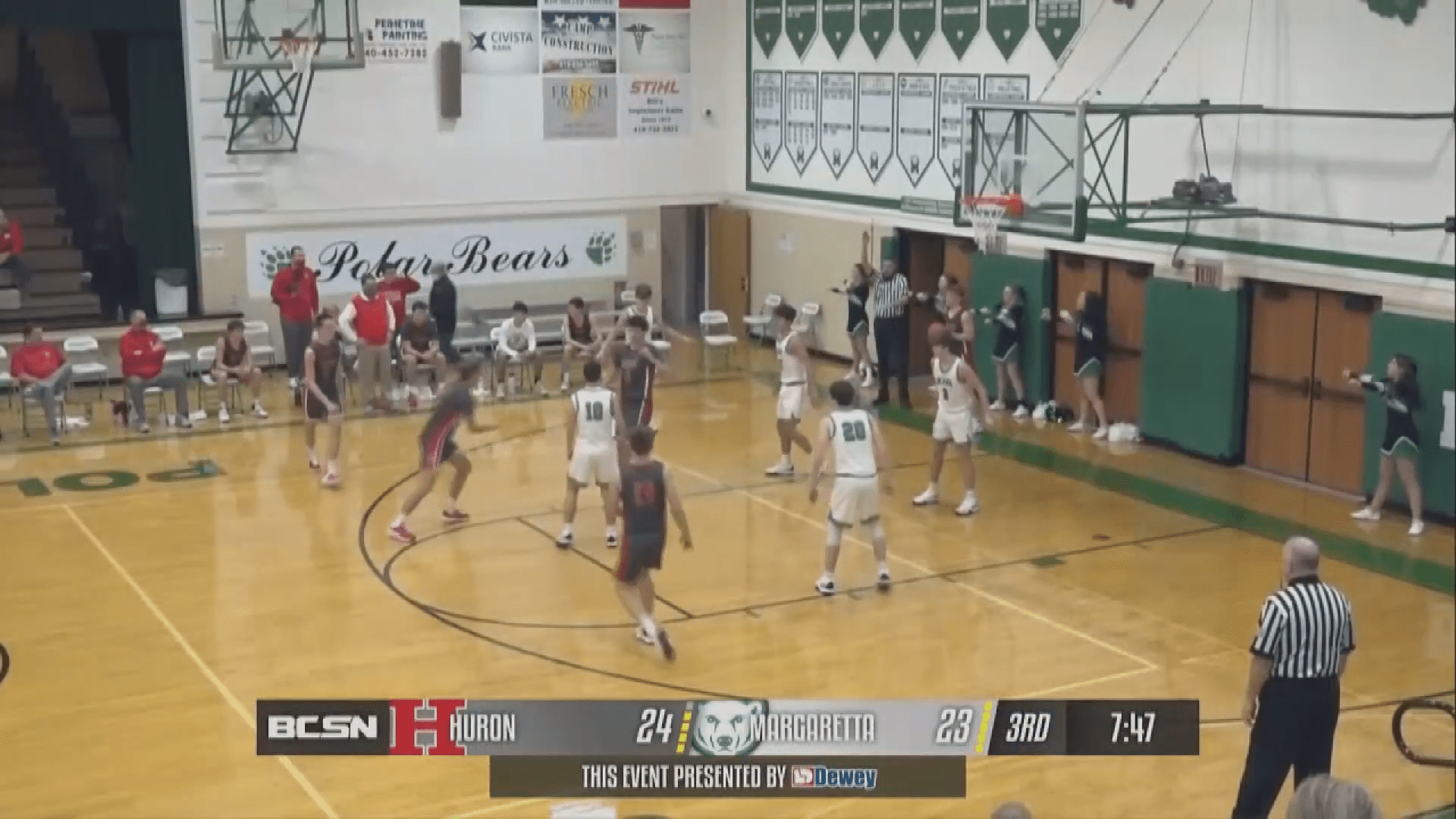 Fourth Quarter Rally Leads to Margaretta Victory over Huron in Basketball