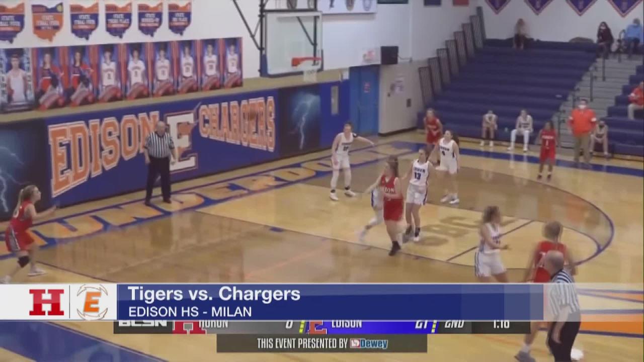 Edison Girls Basketball Beats Huron