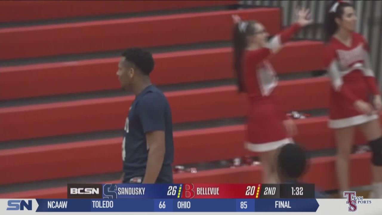 Sandusky Holds On For 56-53 Win Defeats Bellevue