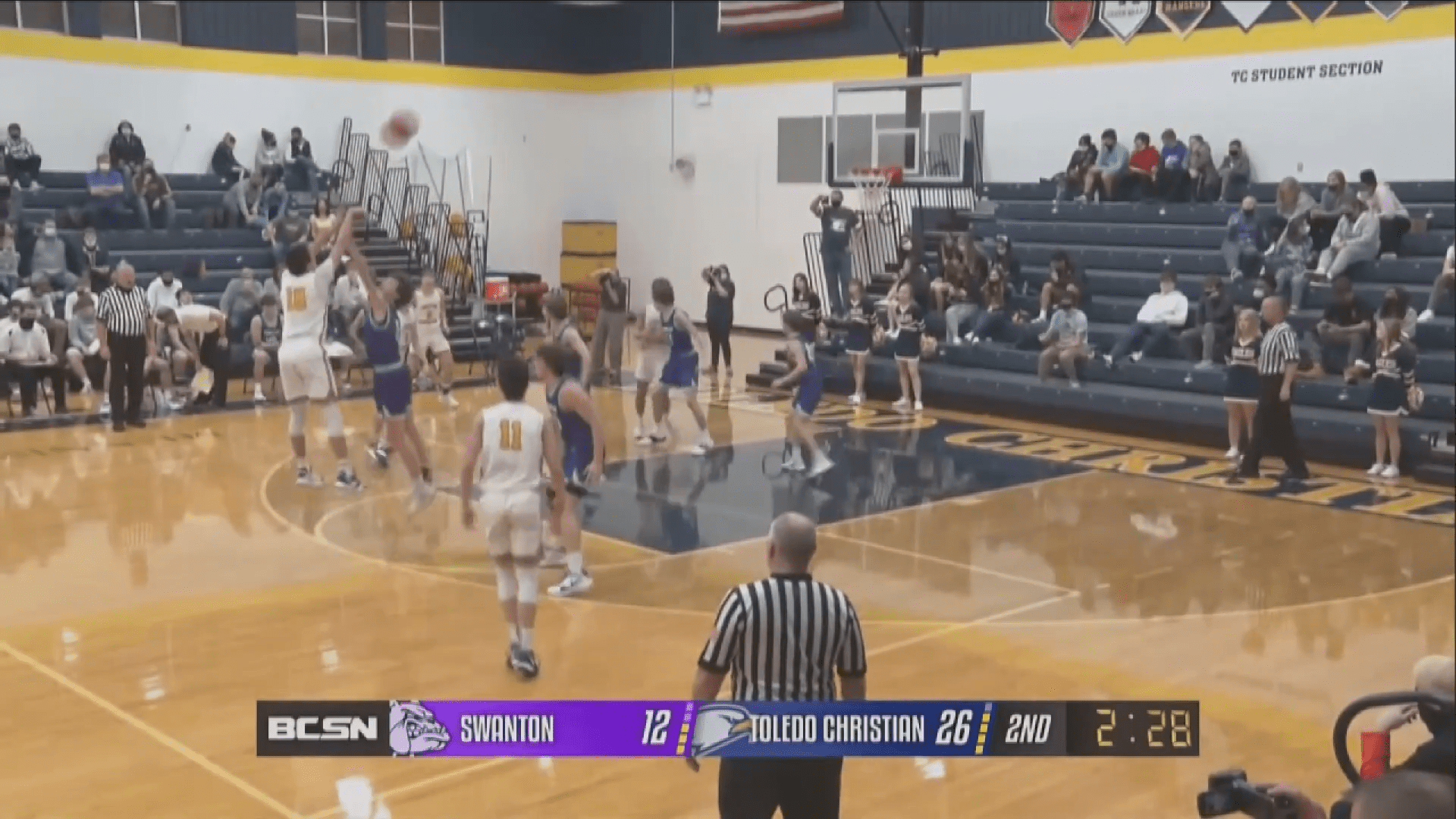 Toledo Christian Takes Down Swanton 61-34