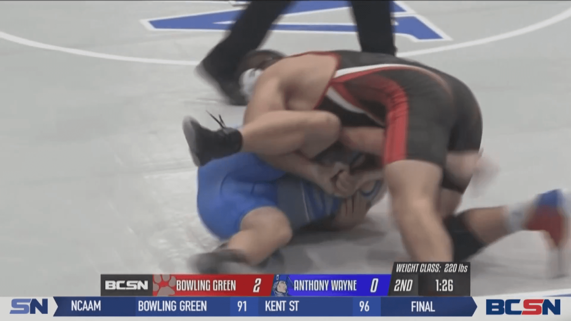 Anthony Wayne Wrestling Splits with Clyde and Bowling Green