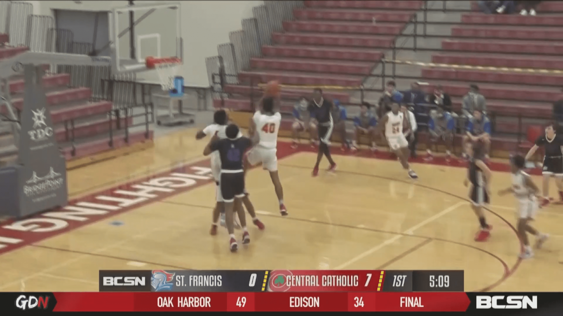 Central Catholic Leads Wire to Wire in Win over St. Francis