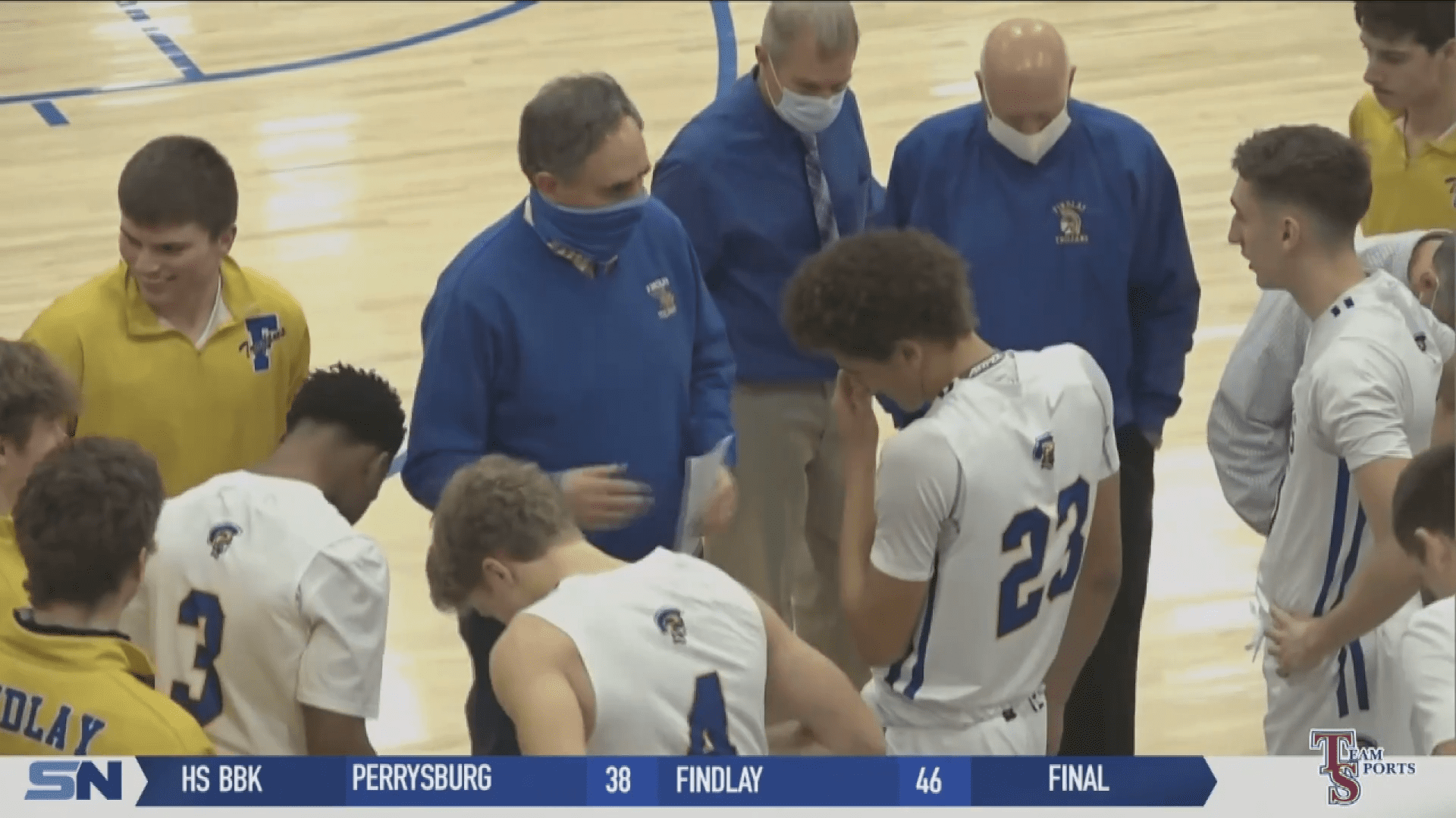 A.J. Adams Leads Findlay Boys Basketball Past Perrysburg