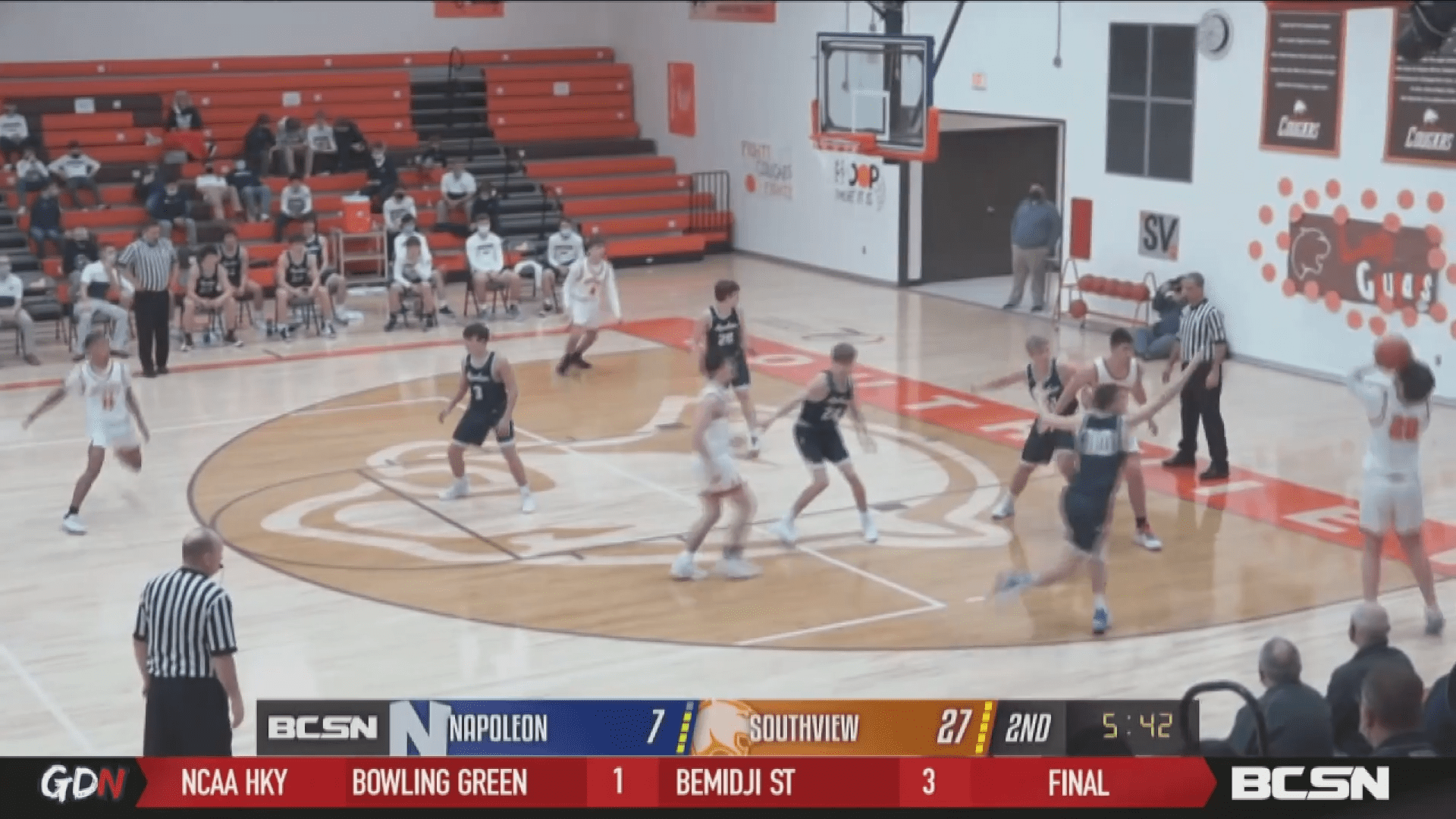 Southview Cougars Crush the Napoleon Wildcats 57-36