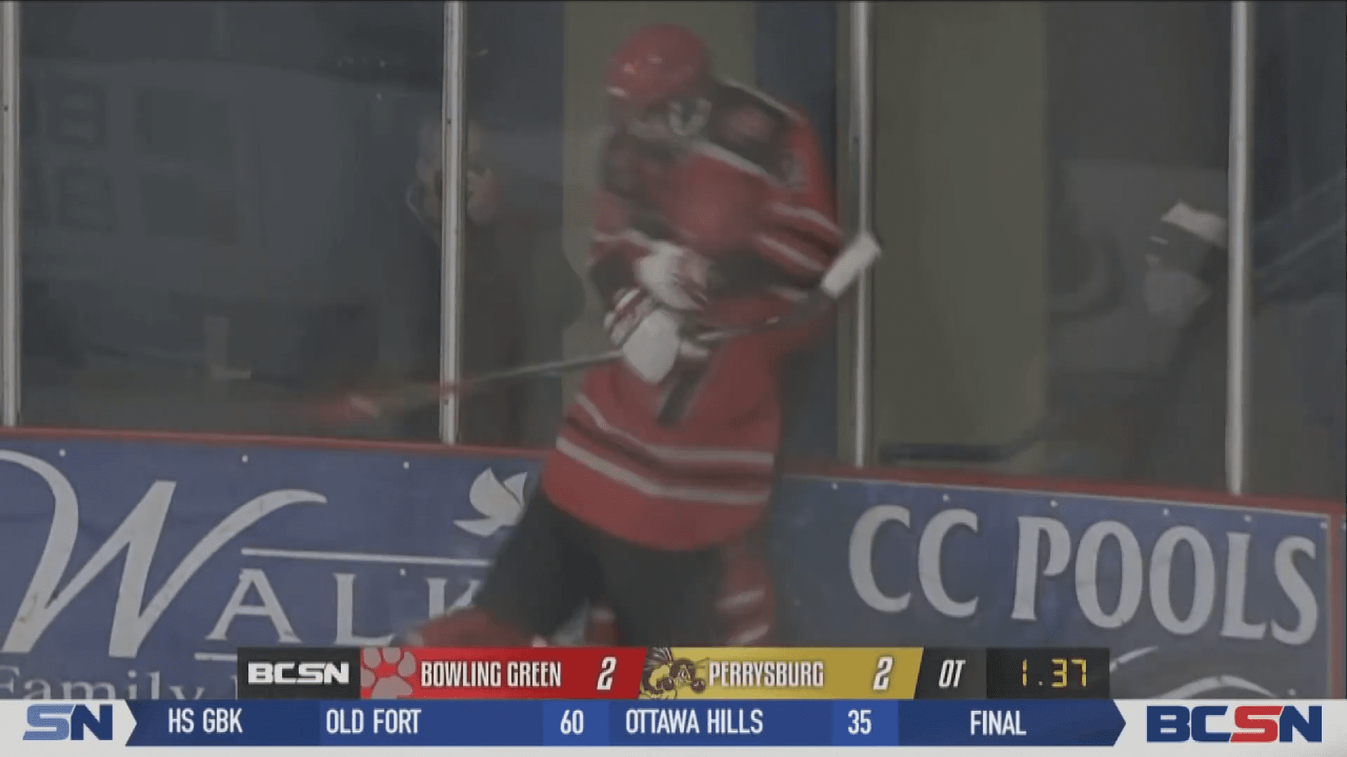 Bowling Green Hockey Upsets Perrysburg in Overtime