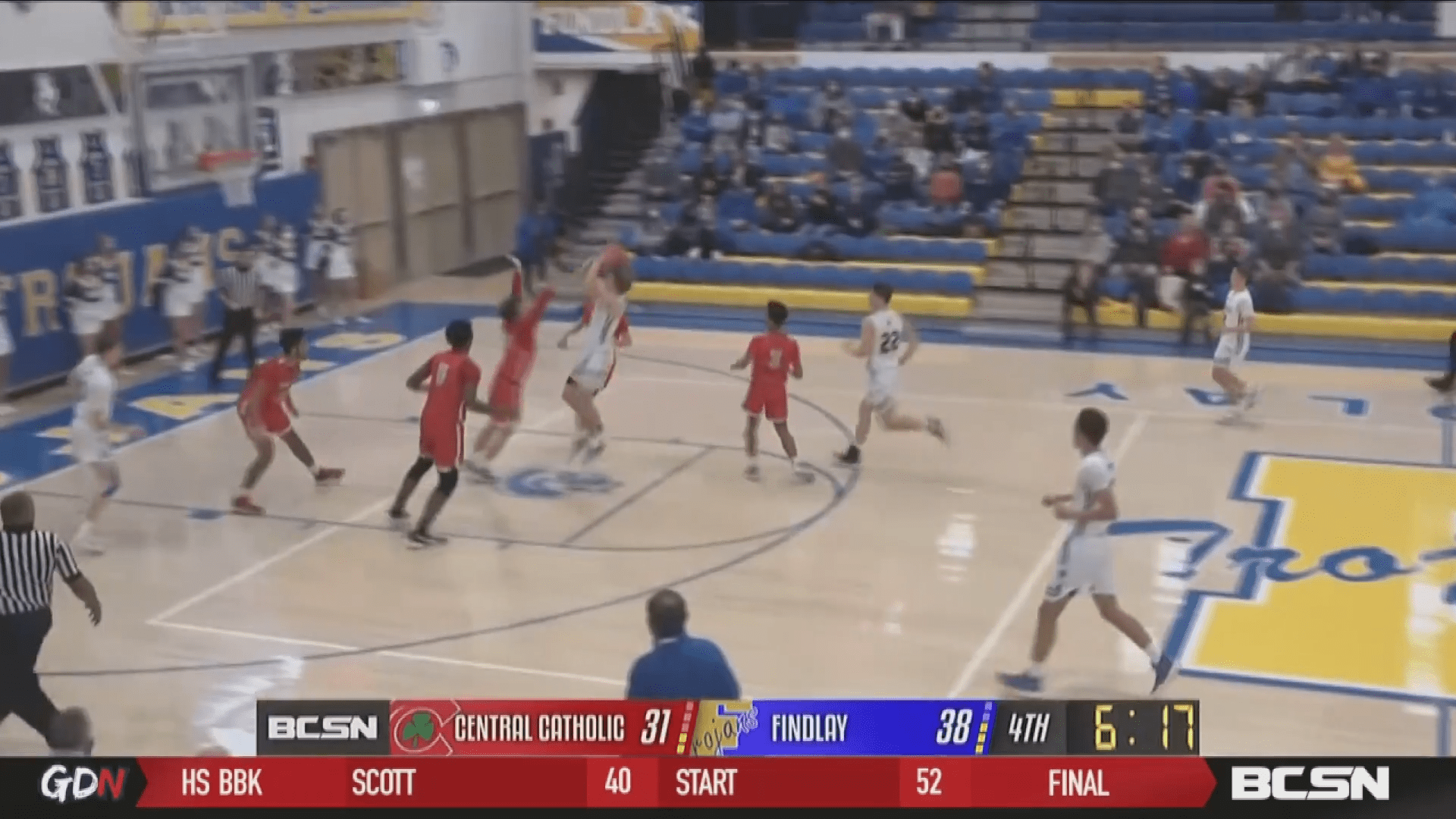 Findlay Pulls Away in Second Half Against Central Catholic