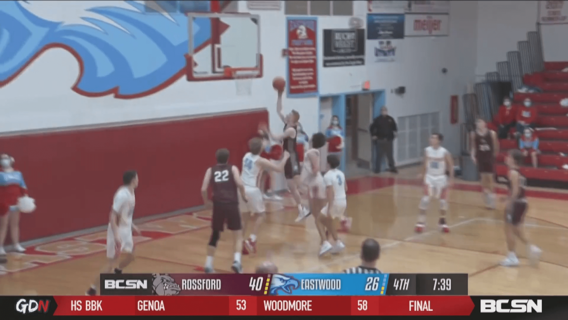 Rossford Bulldogs Remain Unbeaten in 58-34 Win Over Eastwood