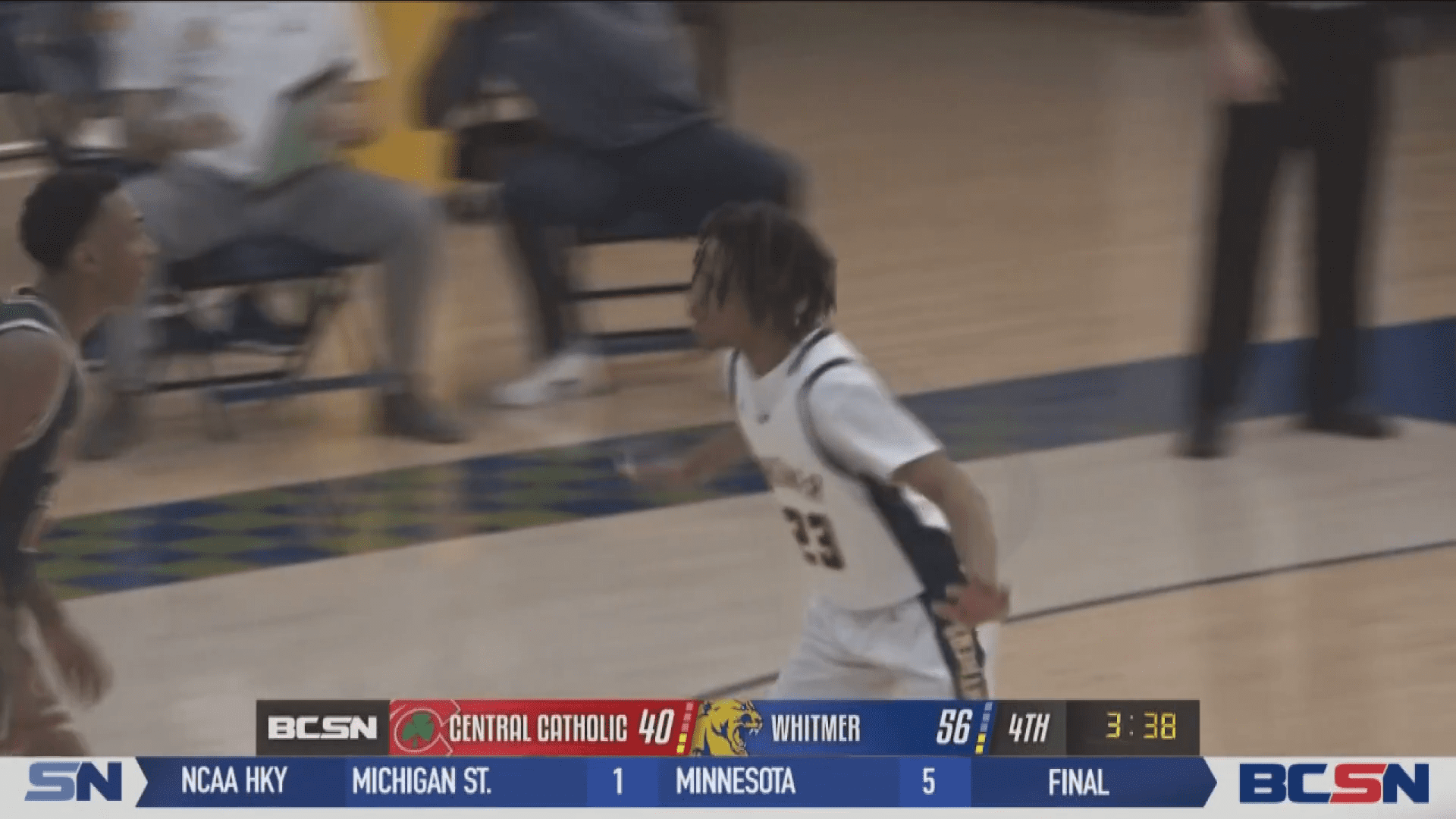 Strong Third Quarter Lifts Whitmer Over Central Catholic