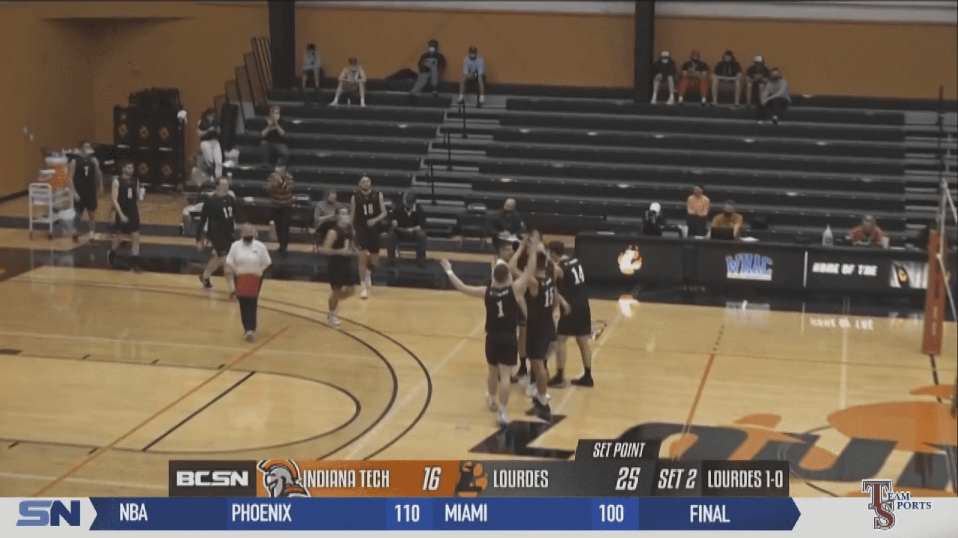 Lourdes Men's VB Team Clinches Share of WHAC Title by Beating Indiana Tech