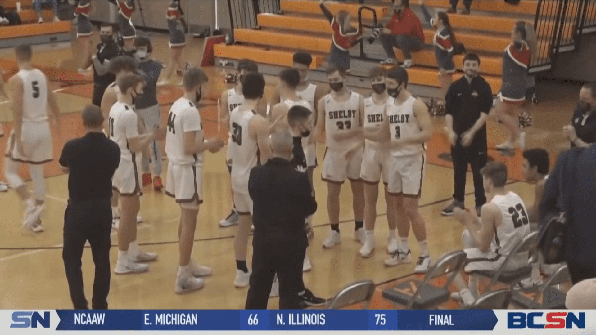 Shelby Jumps Out Early, Cruises to District Semfinal win over Huron