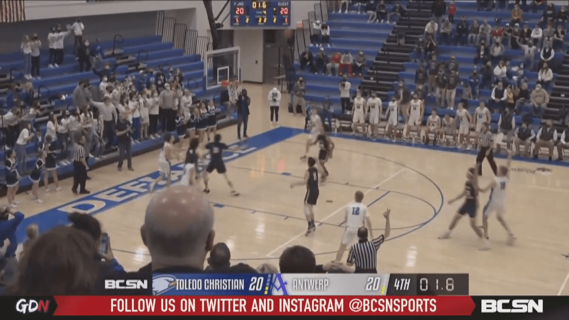 Toledo Christian Boys Lose on Last-Second Shot to Antwerp
