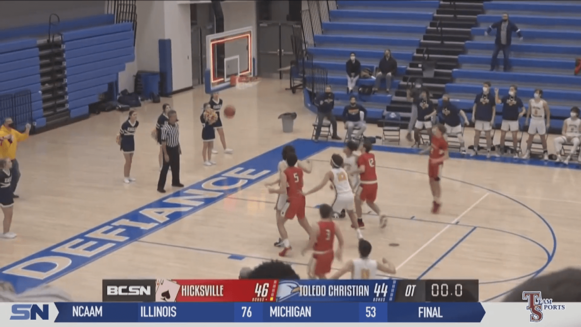 Wensink’s Last-Second Three Gives Toledo Christian OT Win over Hicksville in District Semifinal