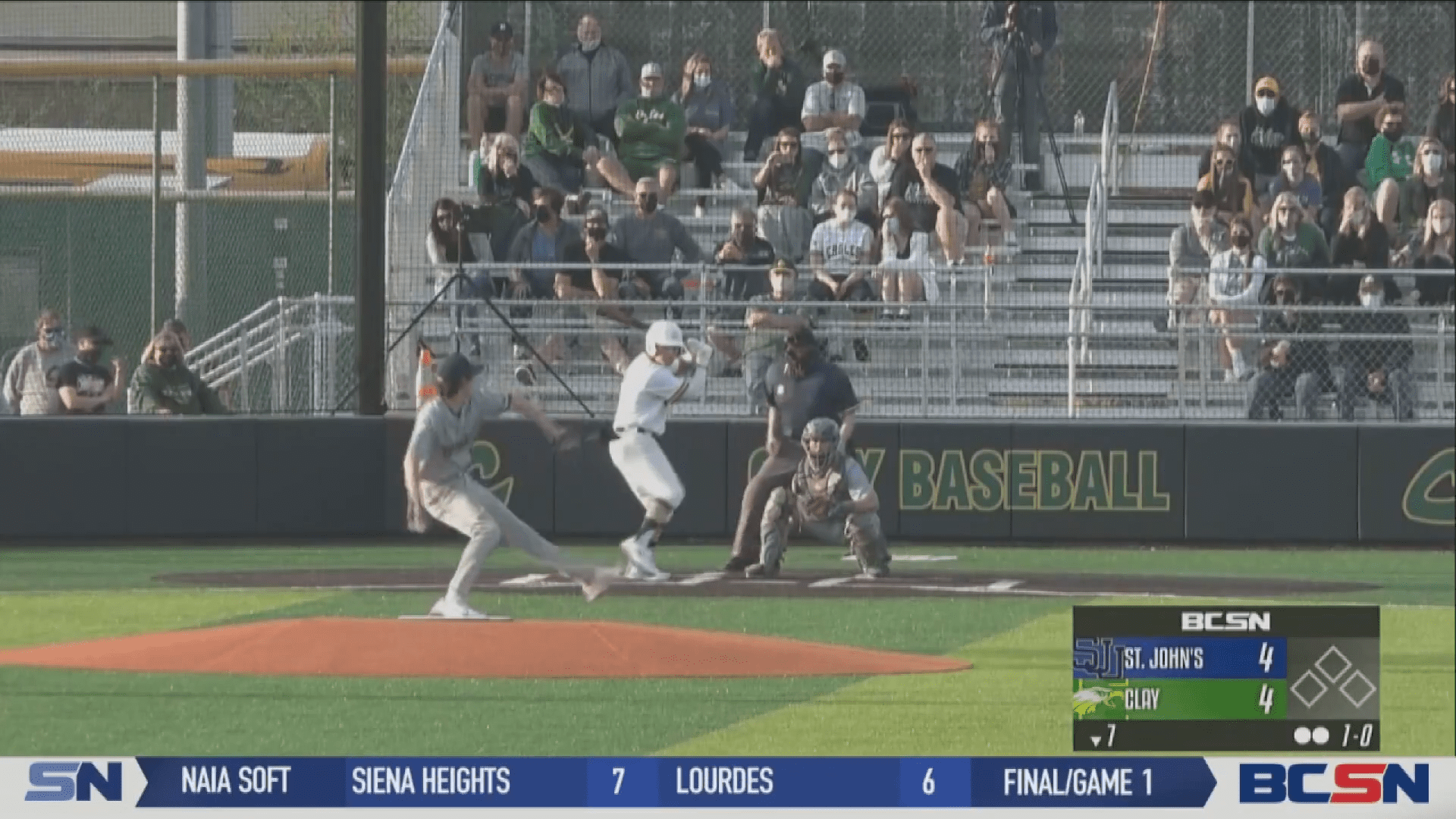 St. John's Needs Extra Innings to Beat Clay 7-4