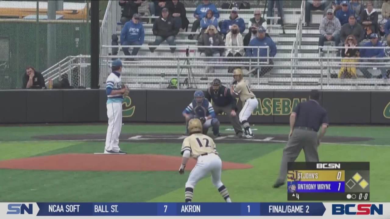 St. John's Hands Anthony Wayne First Loss on the Diamond