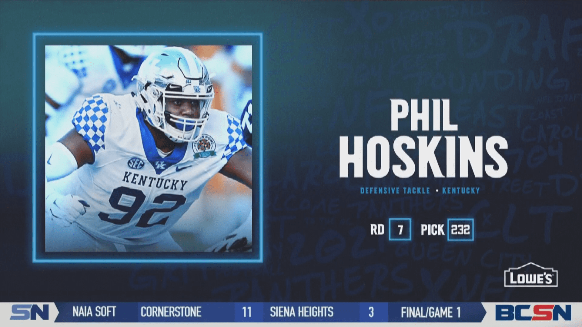 Whitmer Alum Phil Hoskins Drafted by Panthers