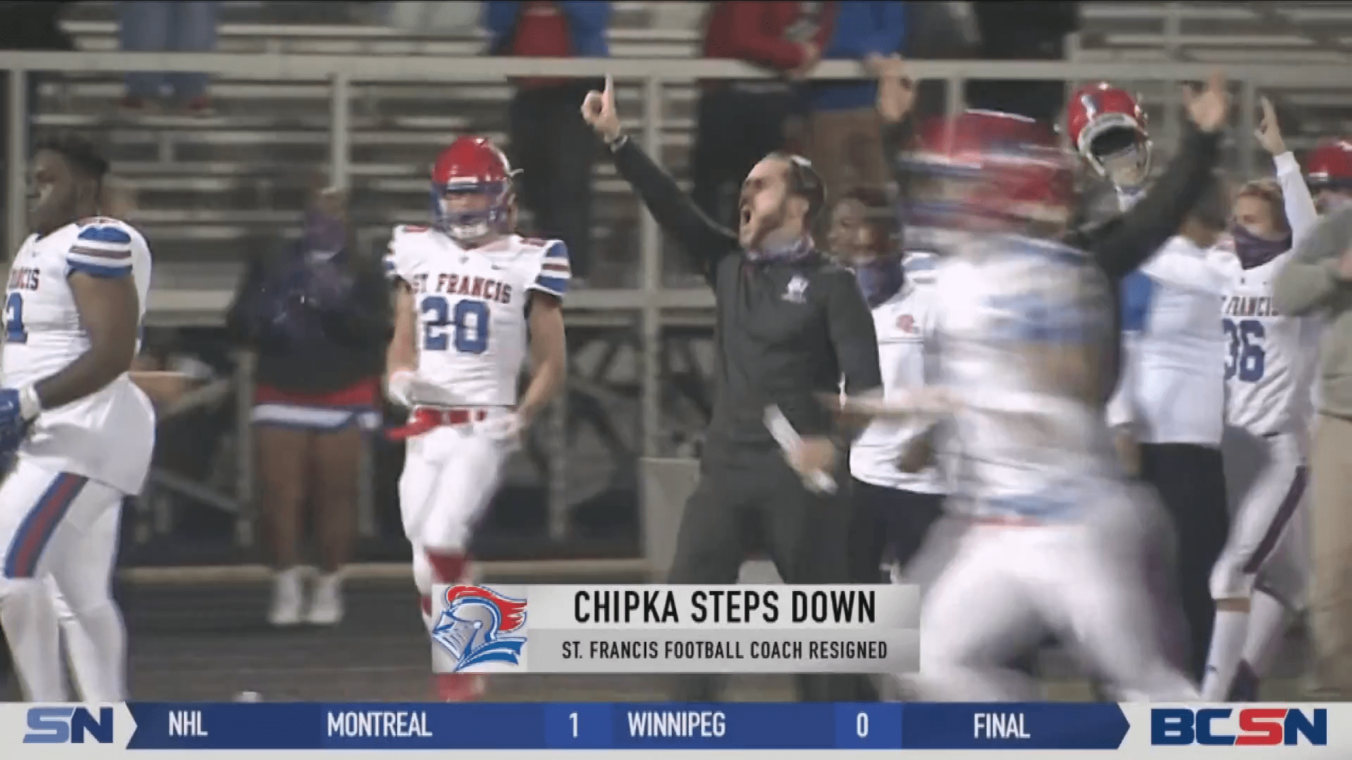 Chipka Resigns as St. Francis Football Head Coach