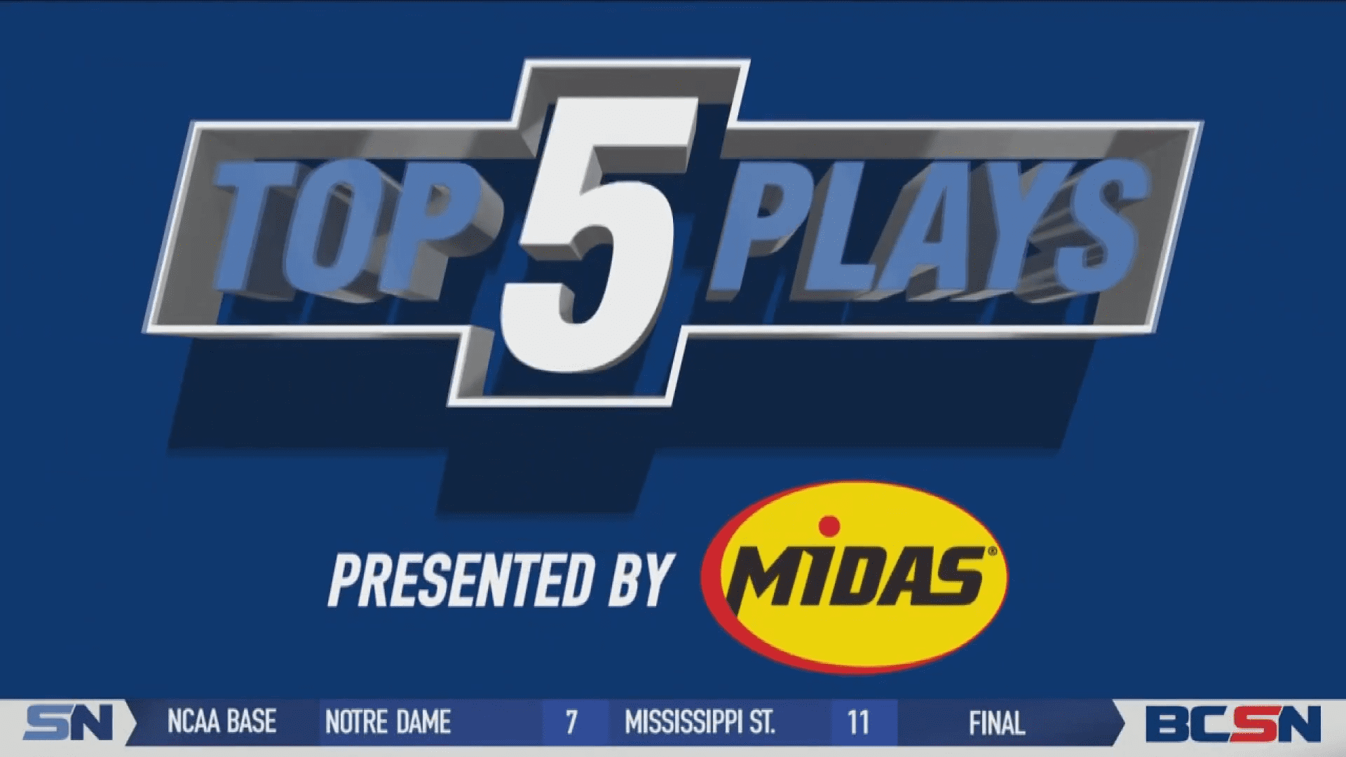 Top 5 Plays of the Week