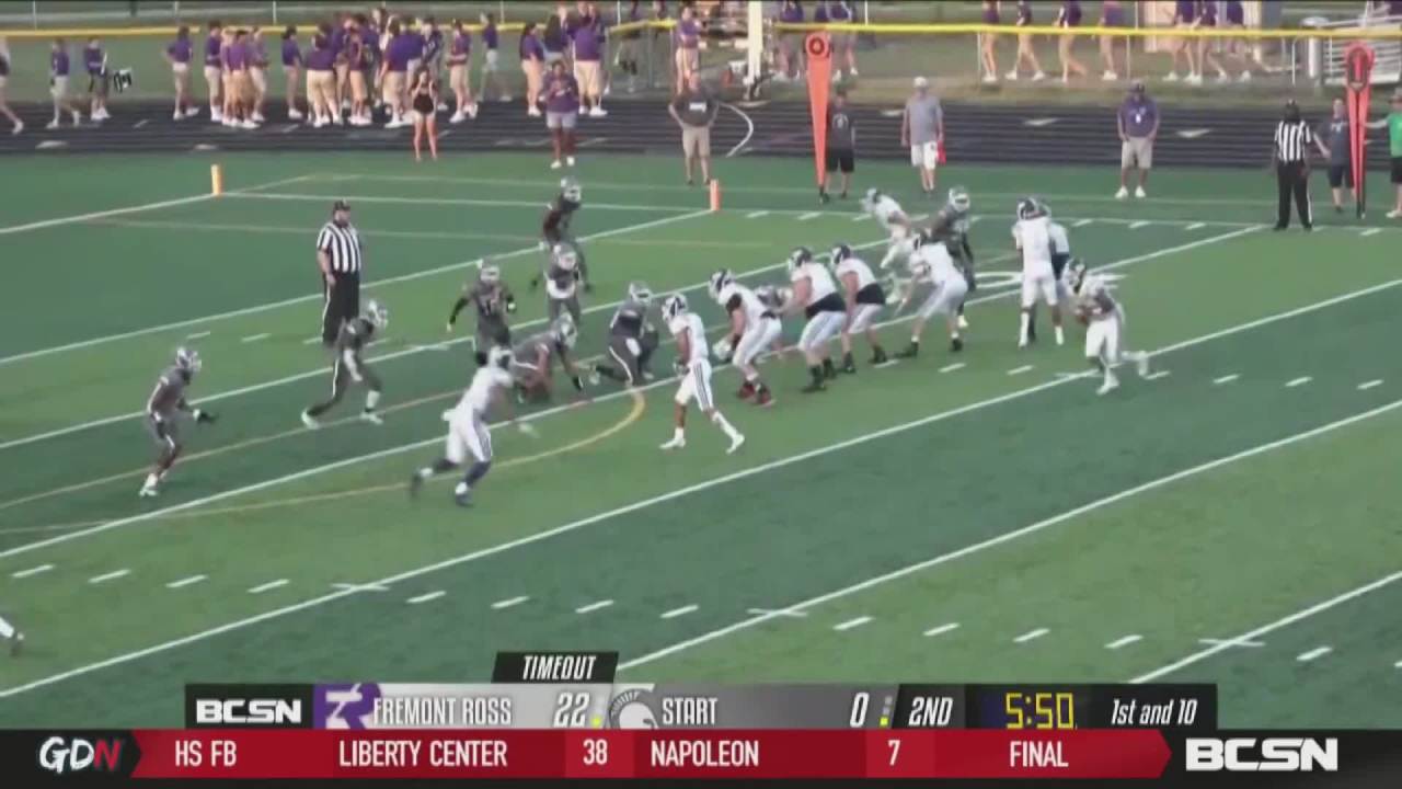 Fremont Ross Rolls Over Start