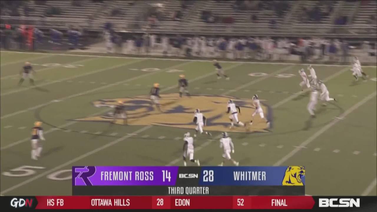 Whitmer Wins 49-21 over Fremont Ross