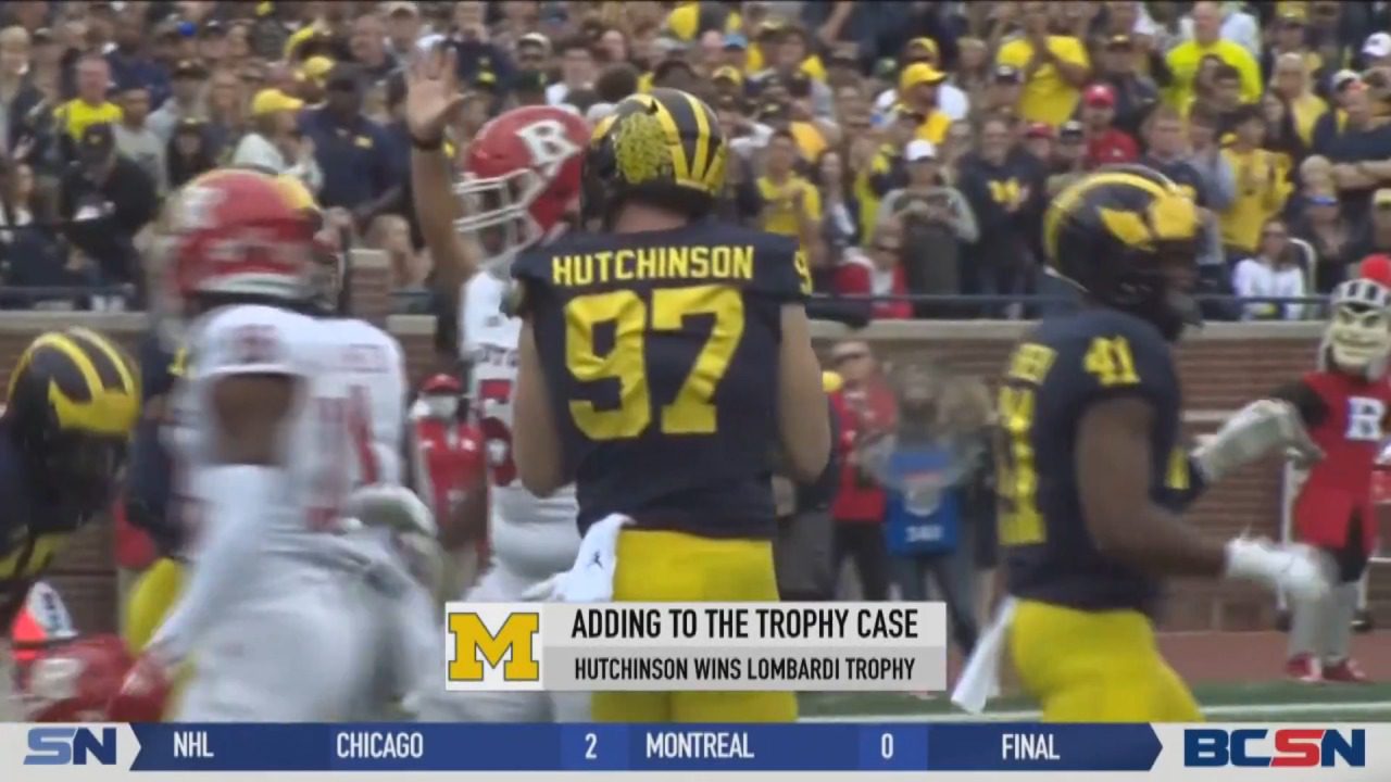 Aidan Hutchinson Adds to the Trophy Case