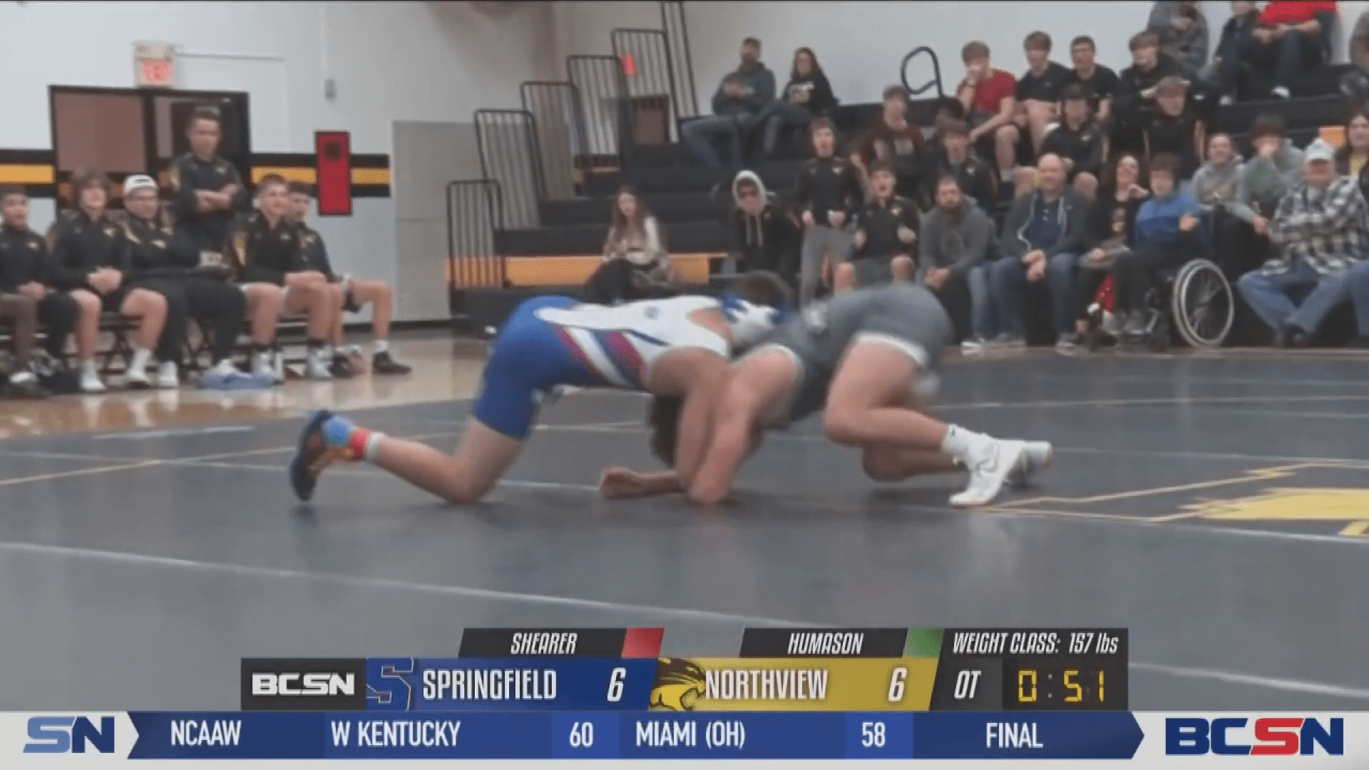 Northview Wrestling Takes down Springfield on Senior Night