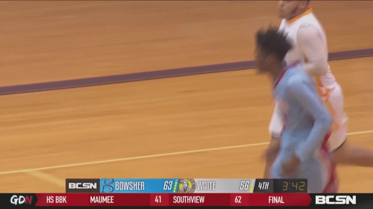 Bowsher Beats Waite for First Win of the Season