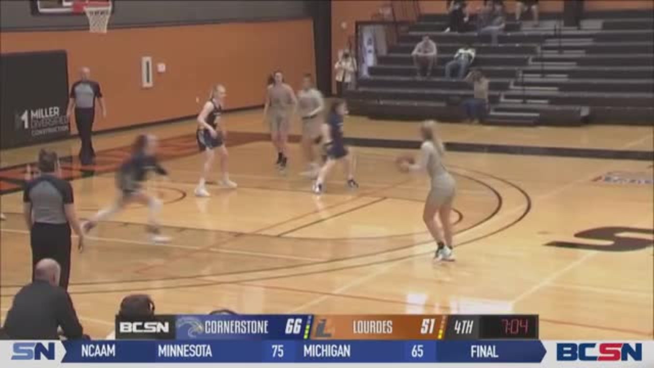 Lourdes Splits Conference Clash with Cornerstone