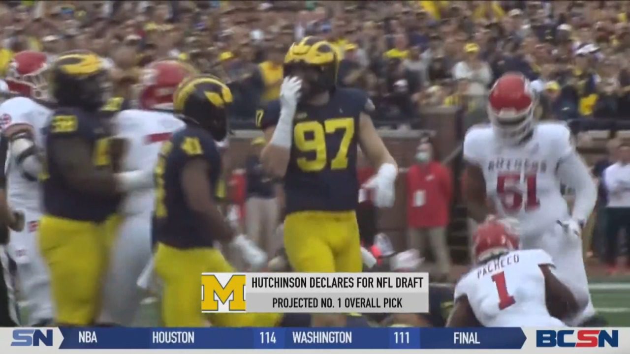 Hutchinson Declares for NFL Draft