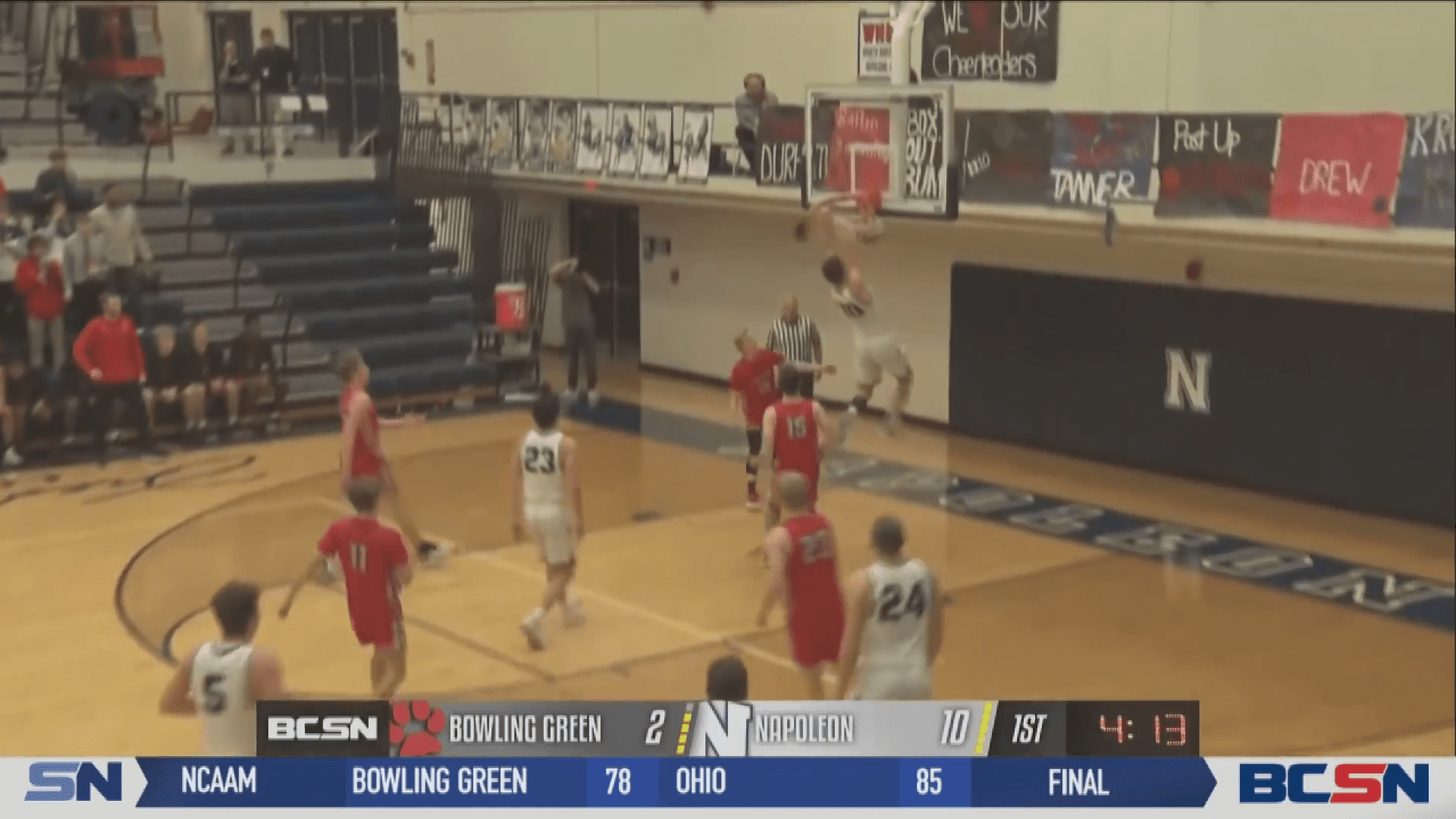 Mack Leads Napoleon to Basketball Victory vs Bowling Green
