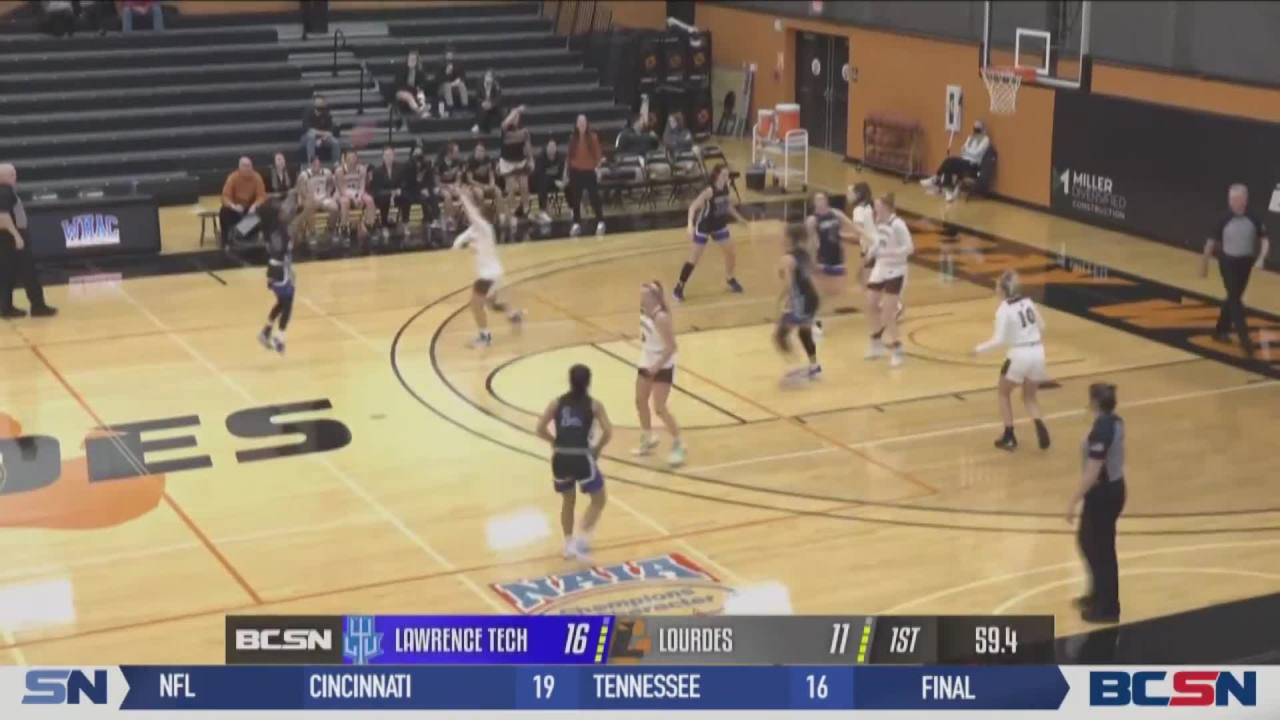 Lourdes Splits Lawrence Tech; Men Win Record 12th Straight