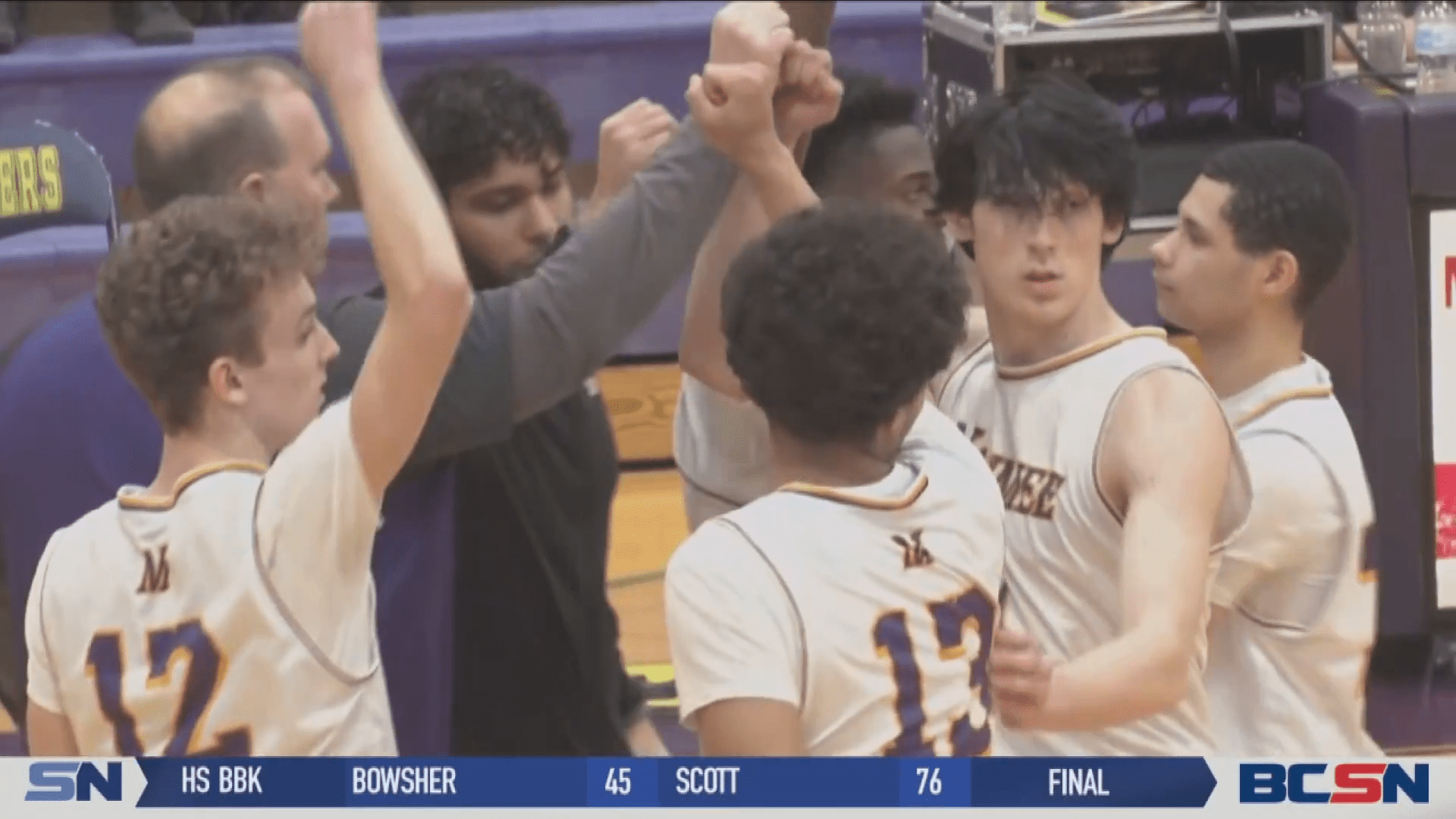 Brown's Last-Second Shot Lifts Maumee's Boys to win vs Springfield