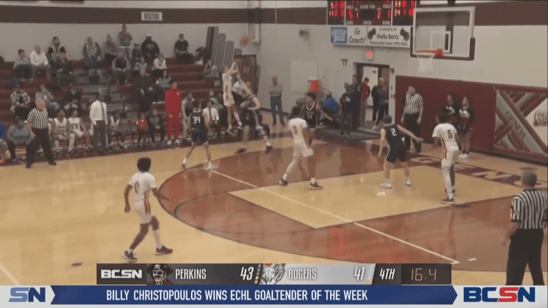 Perkins 2nd Half Rally Edges Rogers