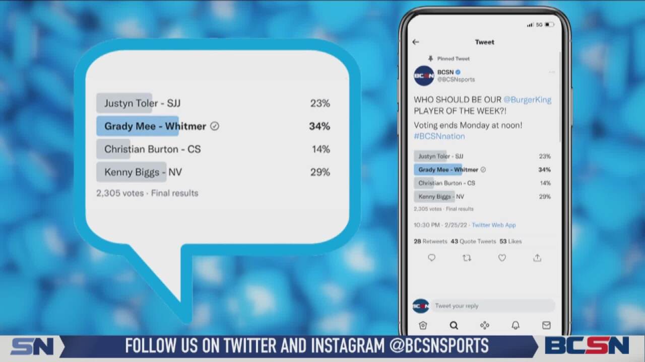 rady Mee Wins BK Player of the Week