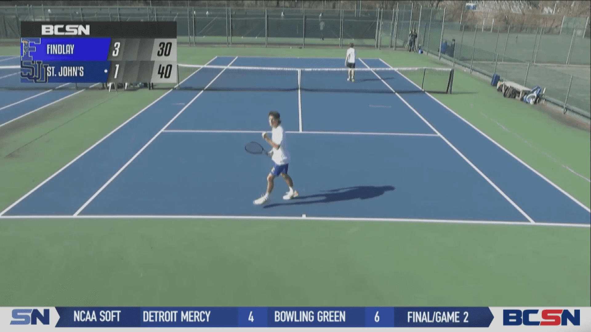 Hosey Holds off Wood in Singles Showdown