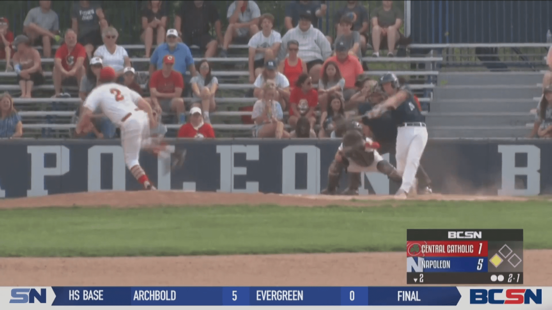 Napoleon Holds off Central Catholic Charge in Sectional Final