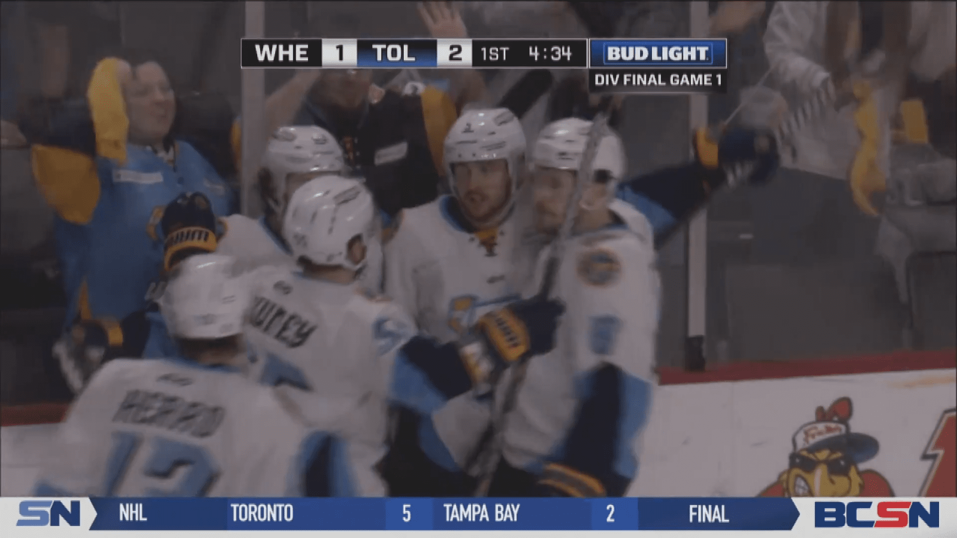 Walleye Hammer Nailers in Game 1